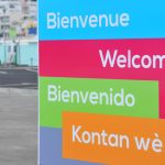 "Welcome" in different languages.