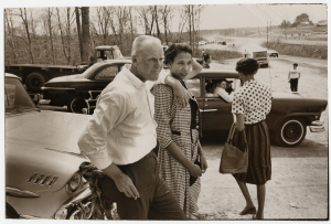 Richard and Mildred Loving attend a car race in the late 1950s.