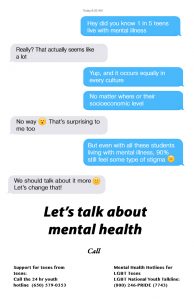 Teen Mental Health Poster Contest Finalist