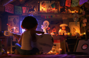 A still from the Disney Pixar movie Coco.