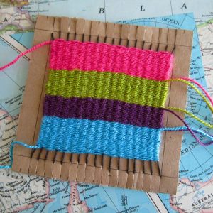 Weaving sample craft.